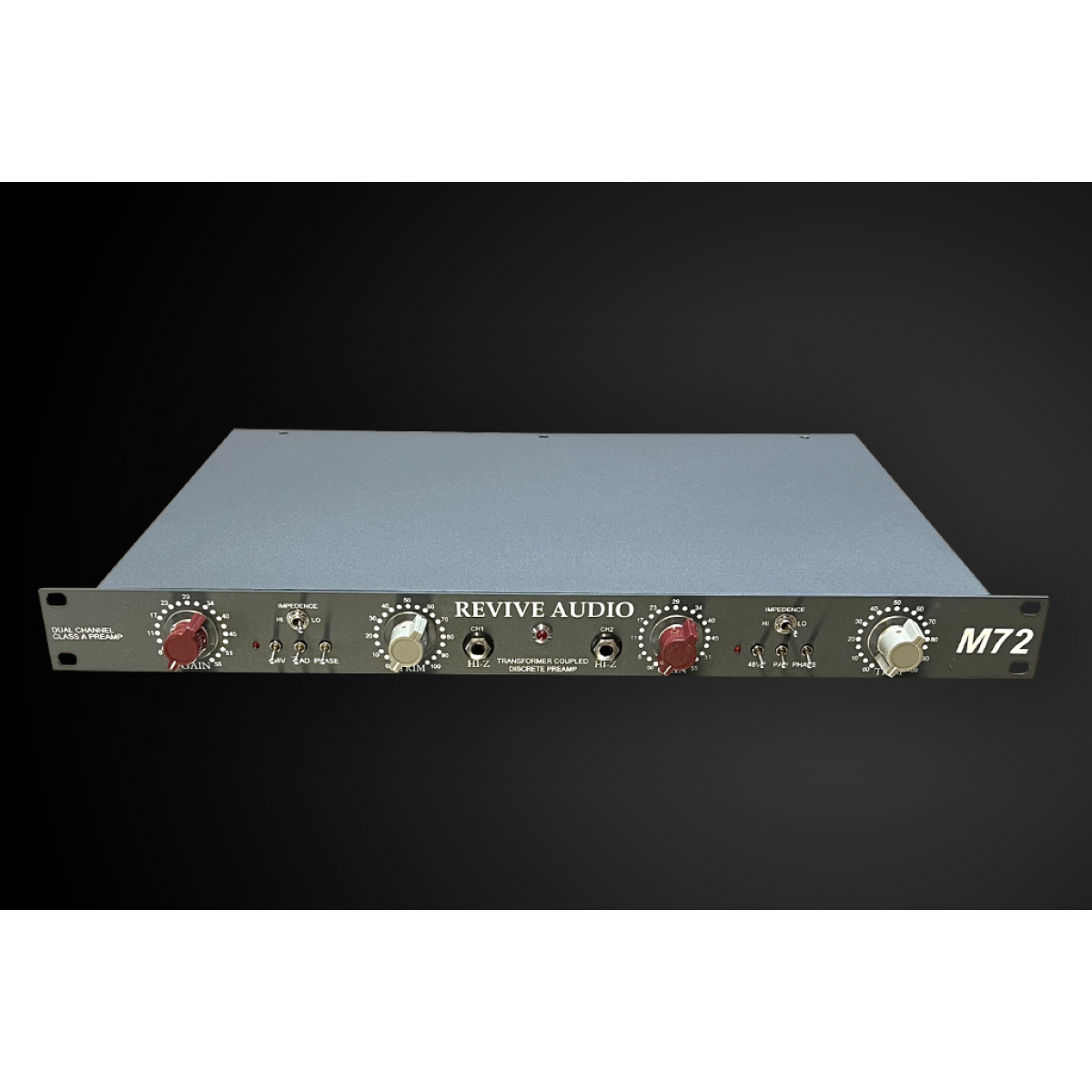 REVIVE AUDIO M72, 1272 NEVE STYLE DUAL CHANNEL MIC PREAMP, THREE YEAR  WARRANTY!